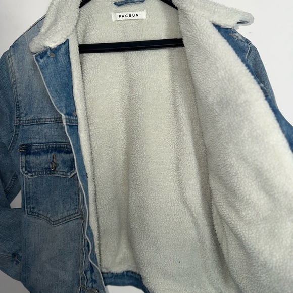 Pacsun Sherpa Denim Jacket - Picture 3 of 4